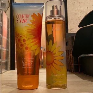 Country Chic body spray and lotion.
